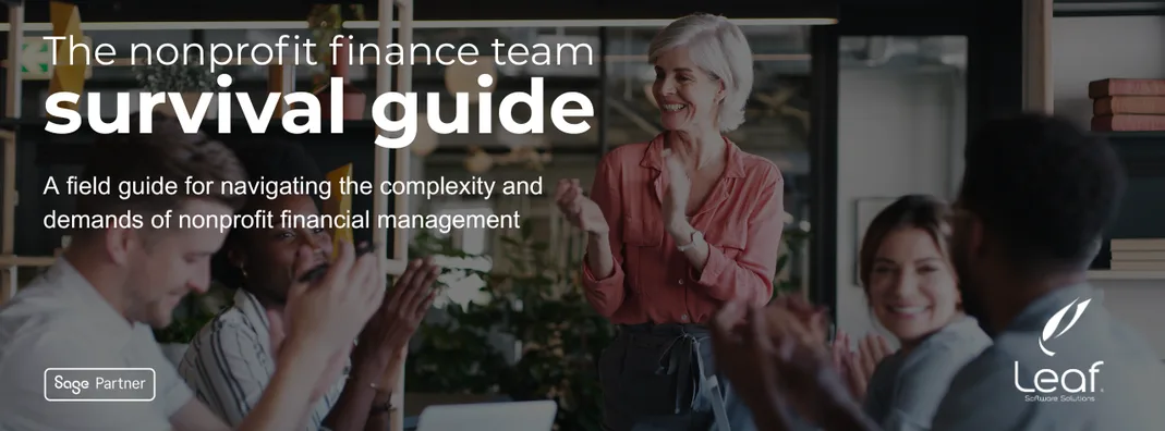Sage Intacct The nonprofit finance team survival guide